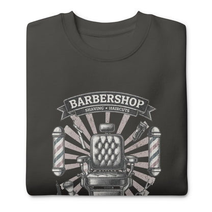 Barbershop Unisex Premium Sweatshirt - StyleMZ