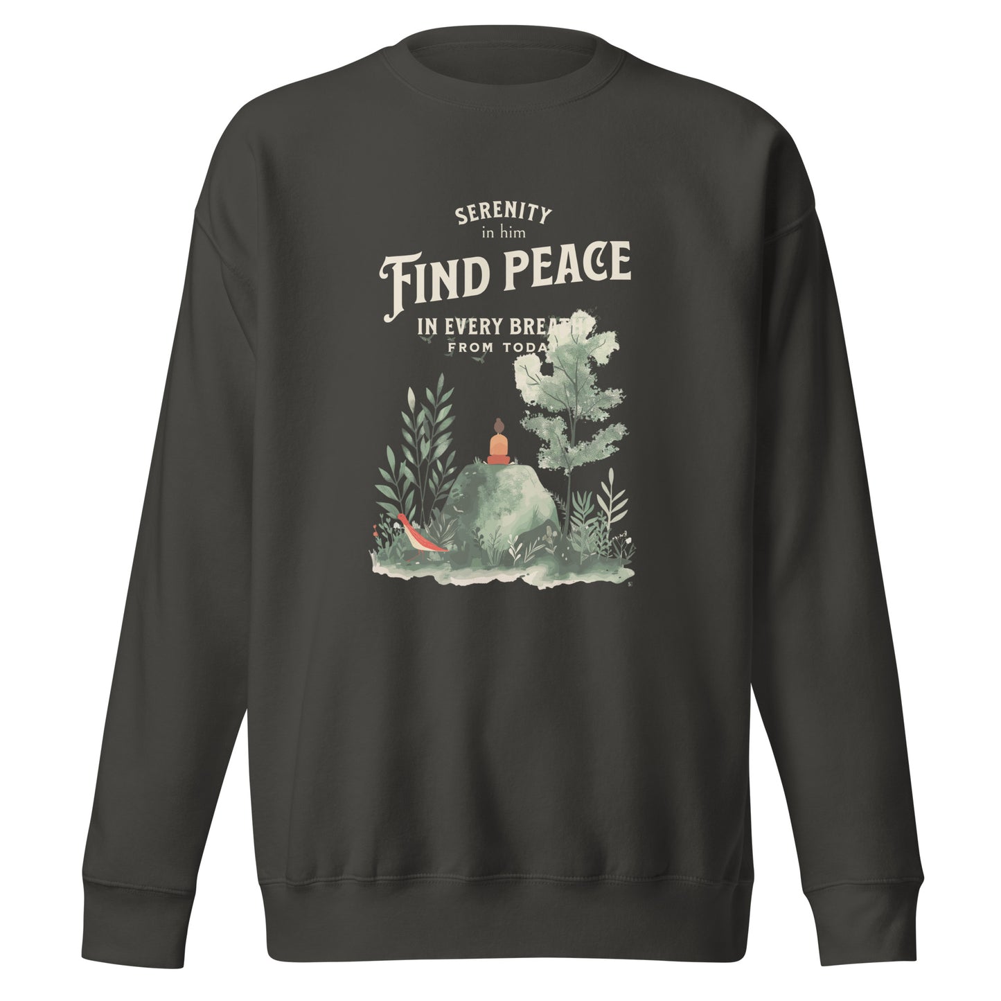 In him find peace Unisex Premium Sweatshirt - StyleMZ