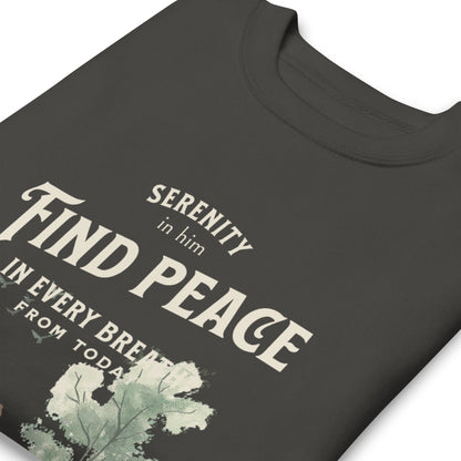 In him find peace Unisex Premium Sweatshirt - StyleMZ