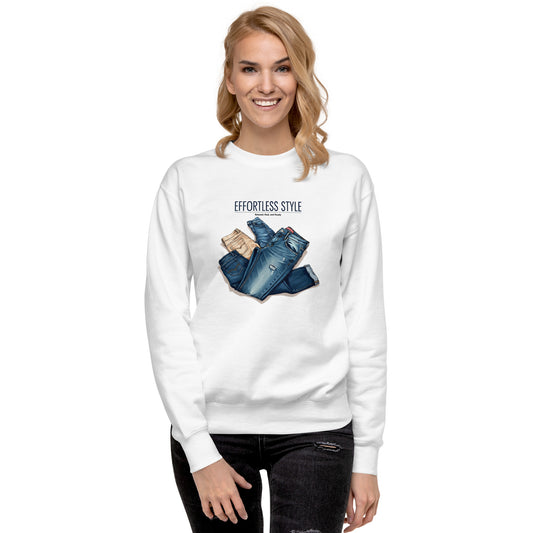 Effortless style Unisex Premium Sweatshirt  - Korea  - StyleMZ