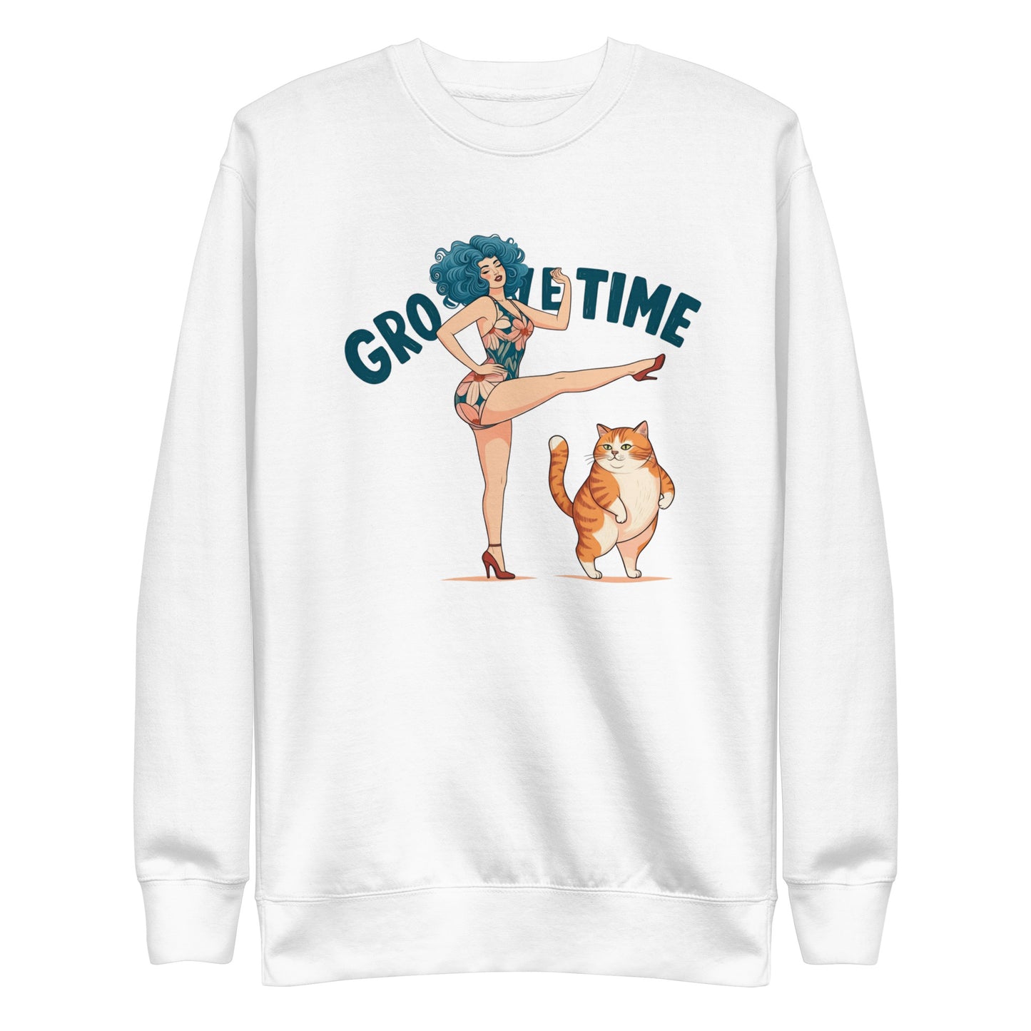 Korea -  Groove time Unisex Premium Sweatshirt  - StyleMZ