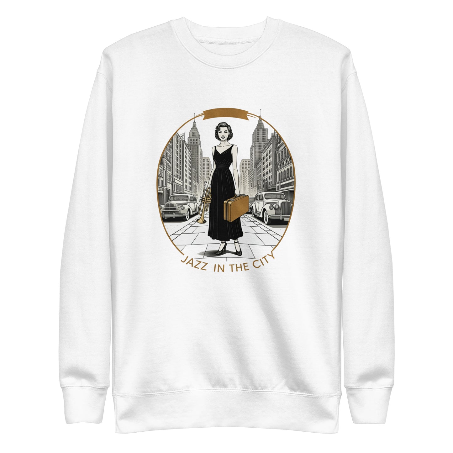 Jazz in the city Unisex Premium Sweatshirt  - Korea  - StyleMZ