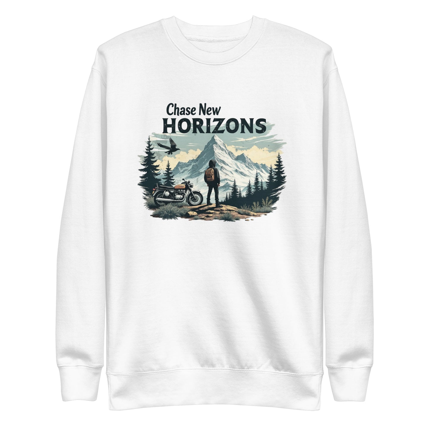 Chase new horizons Unisex Premium Sweatshirt - StyleMZ