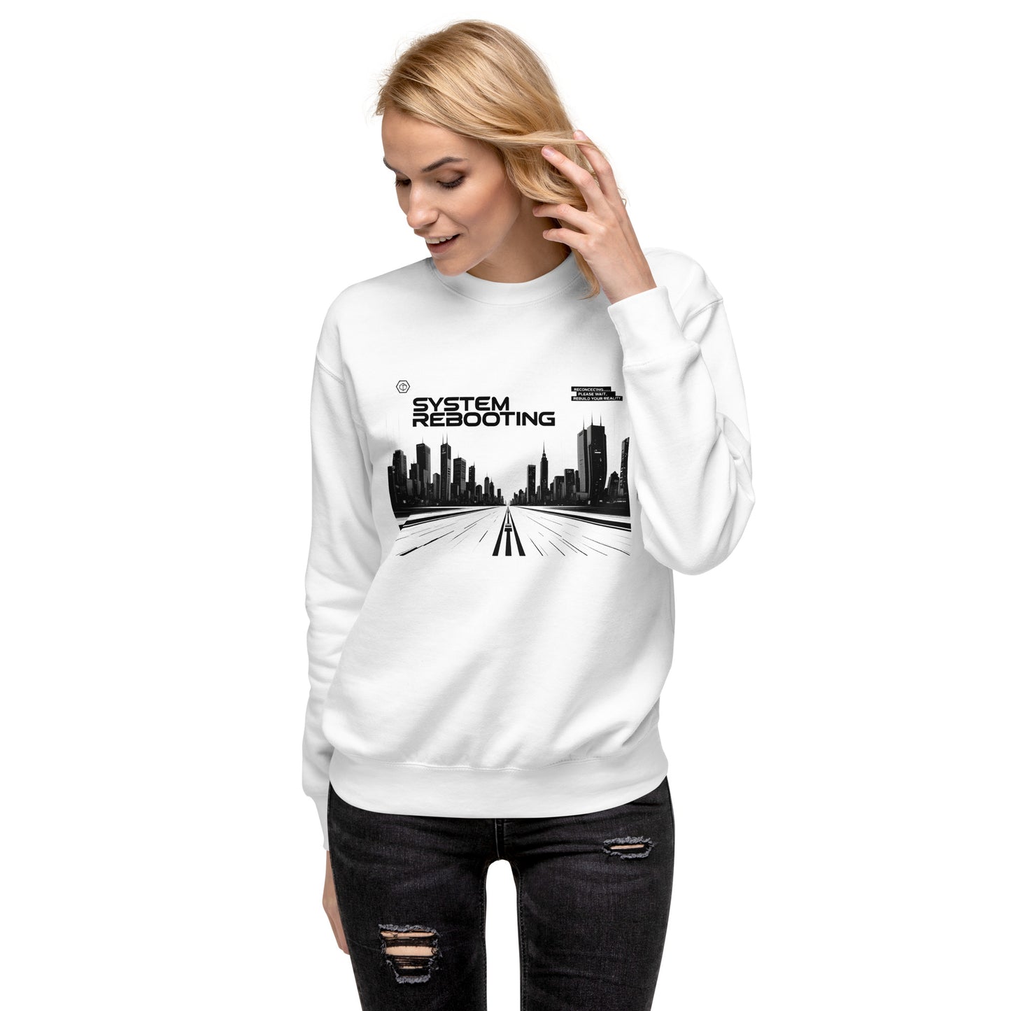 System rebooting Unisex Premium Sweatshirt - StyleMZ