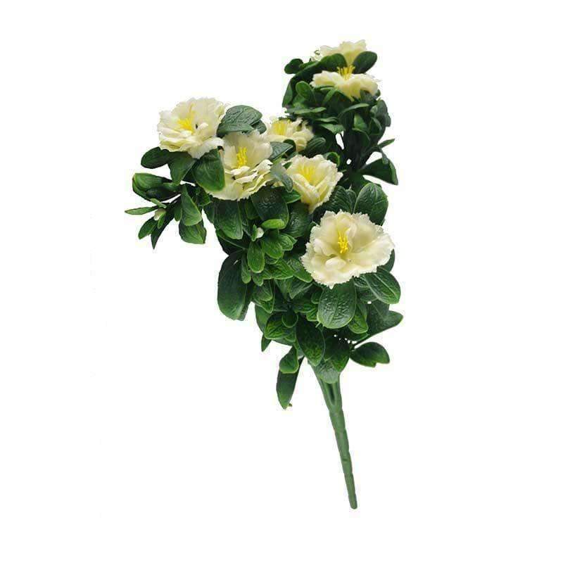 White Rose Bunch 45cm UV Resistant for Stunning Decor