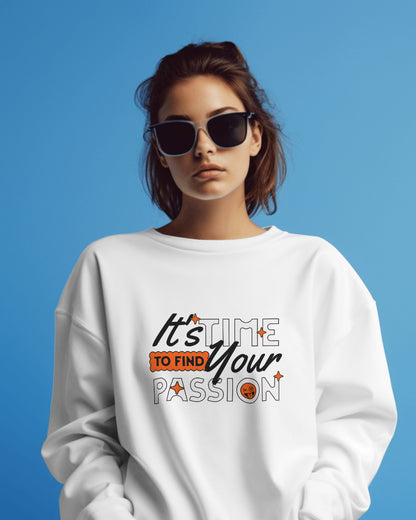 Long-sleeve - Korea -  It's Time Find Your Passion Unisex Heavy Blend™ Crewneck Sweatshirt  - StyleMZ