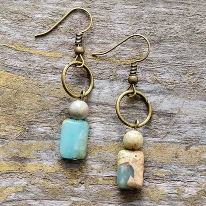 Vintage Natural Jasper Earring - Stylemz