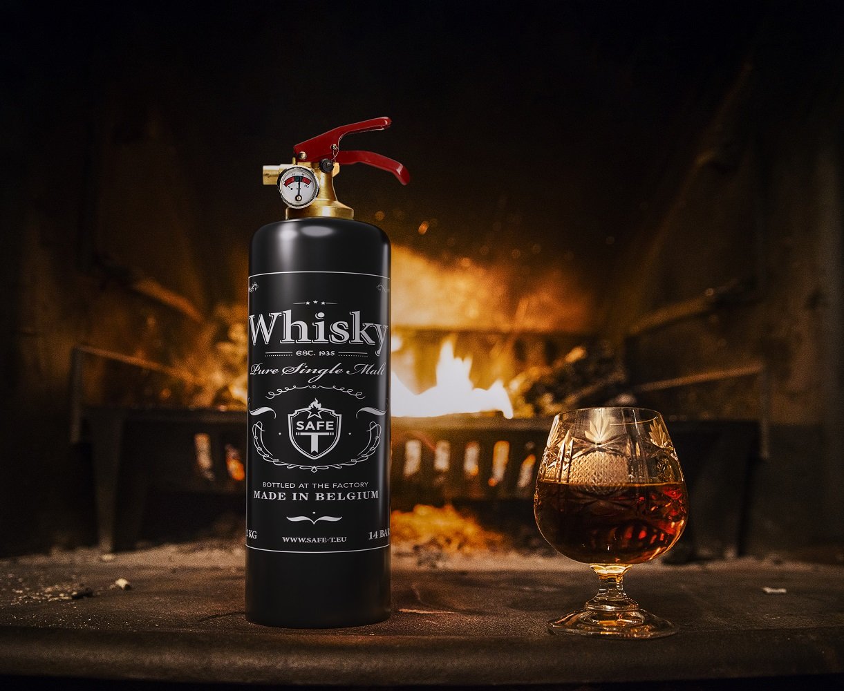 Whisky-Themed Stylish Fire Extinguisher, CE Certified