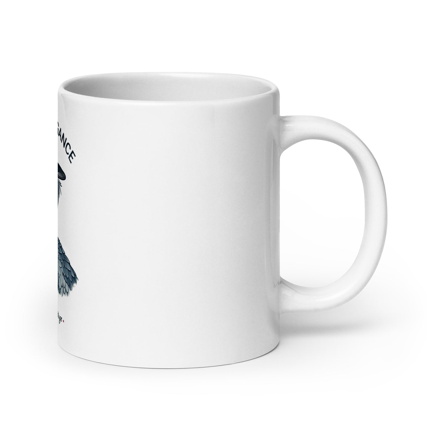 Mr. Shoebill, Korean Heritage White glossy mug  - Korea  - StyleMZ