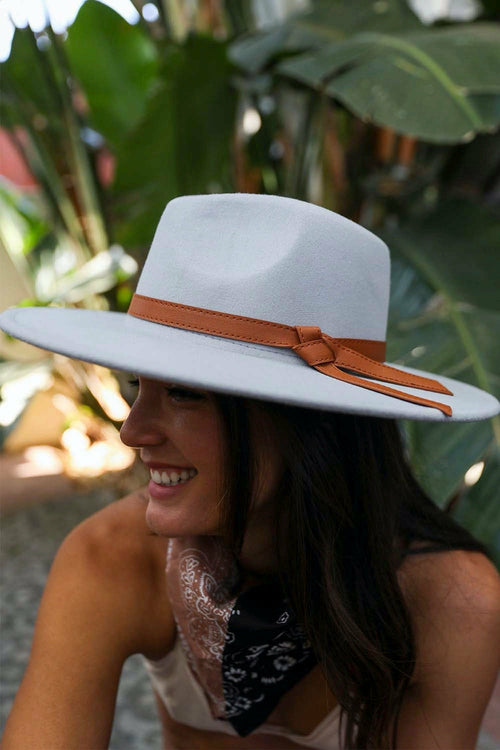 Wide Brim Leather Ribbon Bolero Hat for Stylish Sun Protection