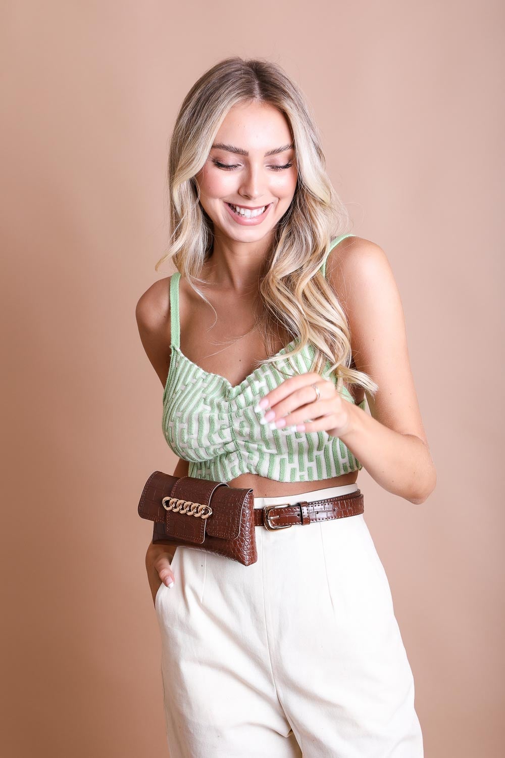 Stylish Wide Clutch Chain Belt Bag for Effortless Chic