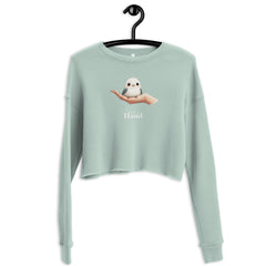 StyleMZ -  Peace in hand Crop Sweatshirt  - StyleMZ