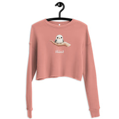 StyleMZ -  Peace in hand Crop Sweatshirt  - StyleMZ