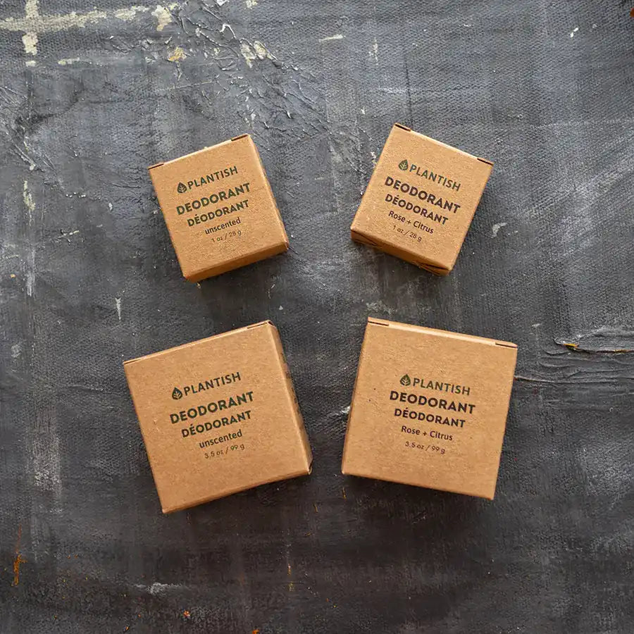 Zero Waste Deodorant Bar - Unscented for Sensitive Skin