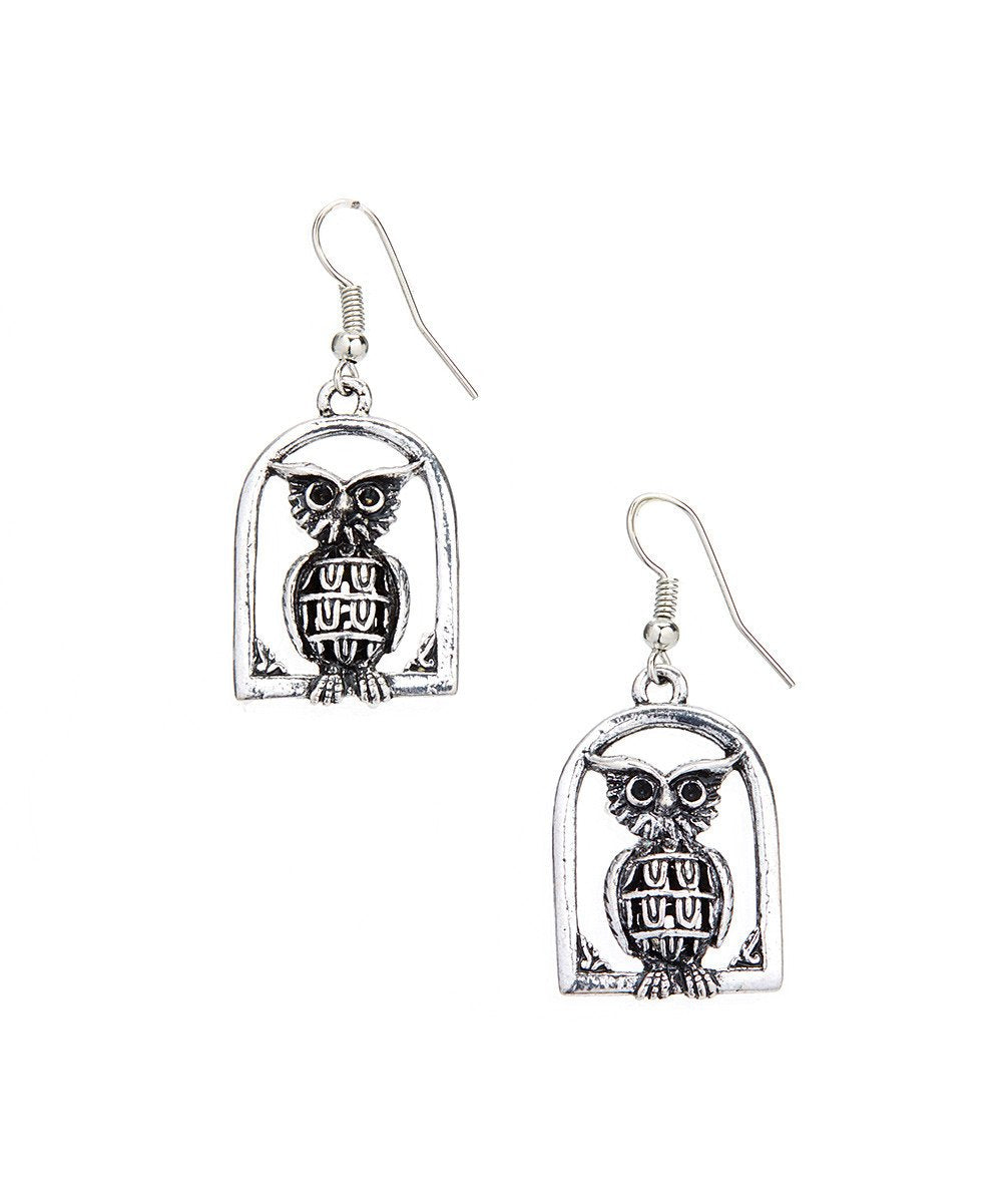 Vintage Owl Drop Dangle Retro Earrings for Unique Style