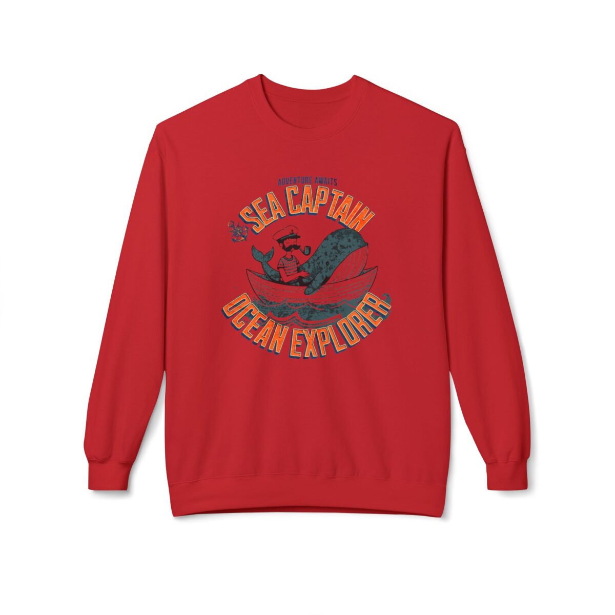Sea captain Unisex Midweight Softstyle Fleece Crewneck Sweatshirt - Image 25