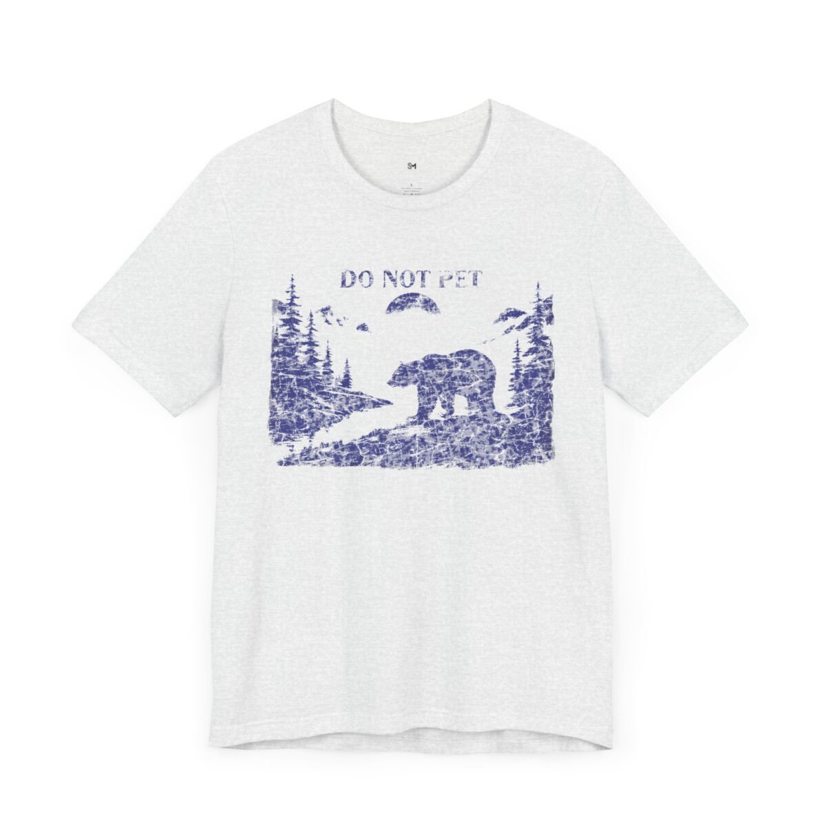 Adventure Awaits Bear Tee - Do Not Pet Graphic Unisex Jersey Short Sleeve T-Shirt - Image 3