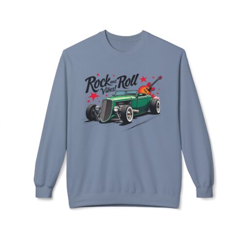 Rock & Roll Vibes Unisex Midweight Softstyle Fleece Crewneck Sweatshirt - Image 25