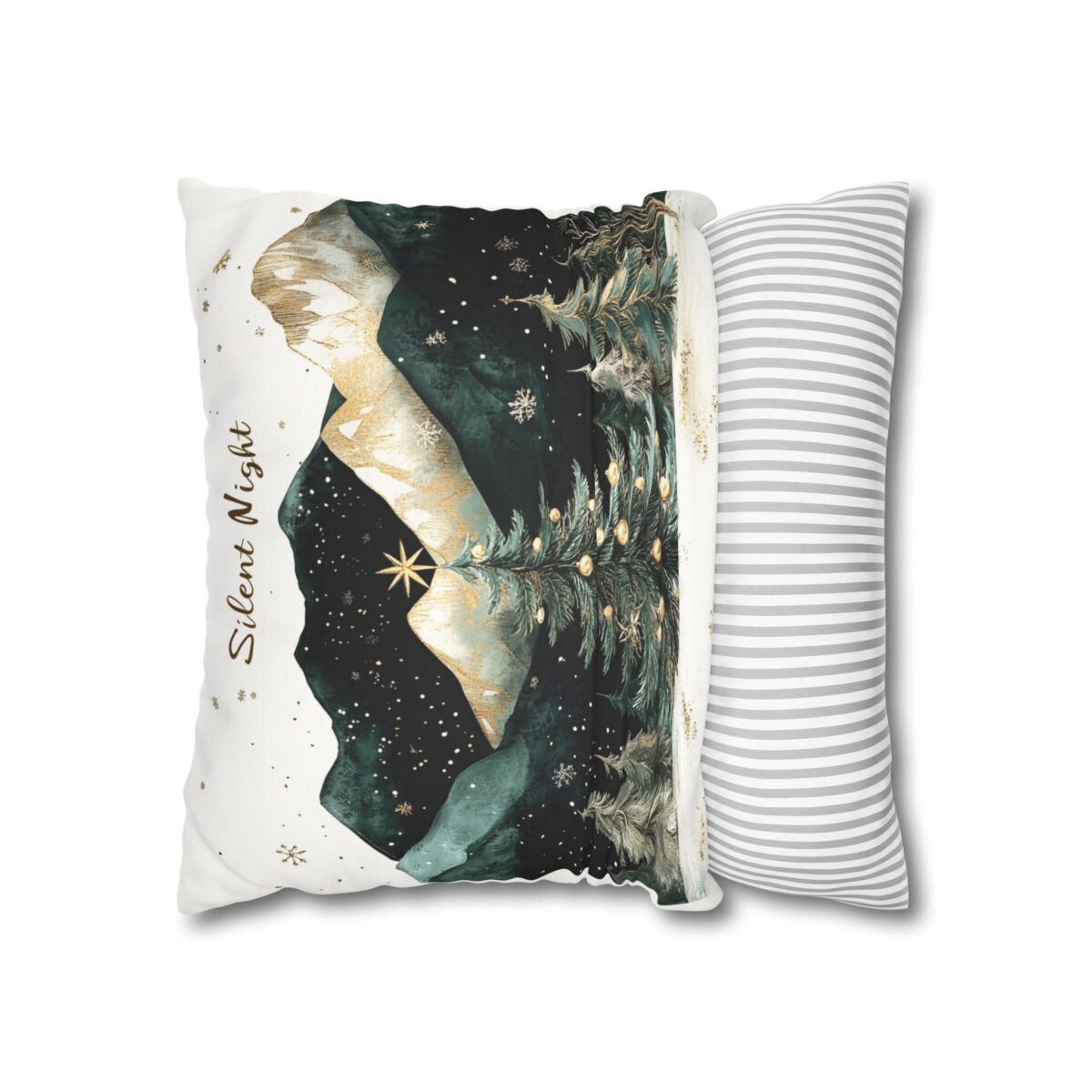Silent night II Faux Suede Square Pillowcase - Image 6
