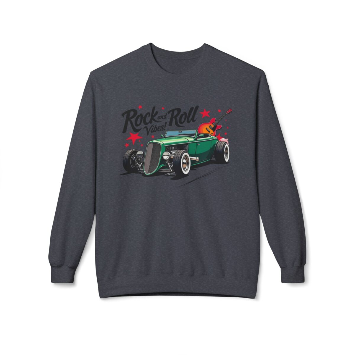 Rock & Roll Vibes Unisex Midweight Softstyle Fleece Crewneck Sweatshirt - Image 21