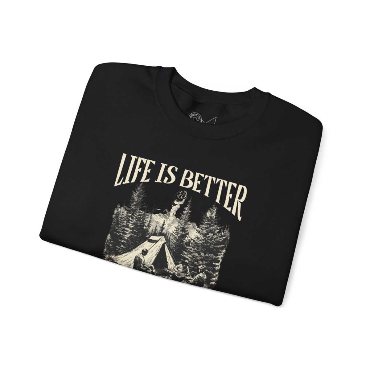 Life is better Unisex Heavy Blend™ Crewneck Sweatshirt - Image 3