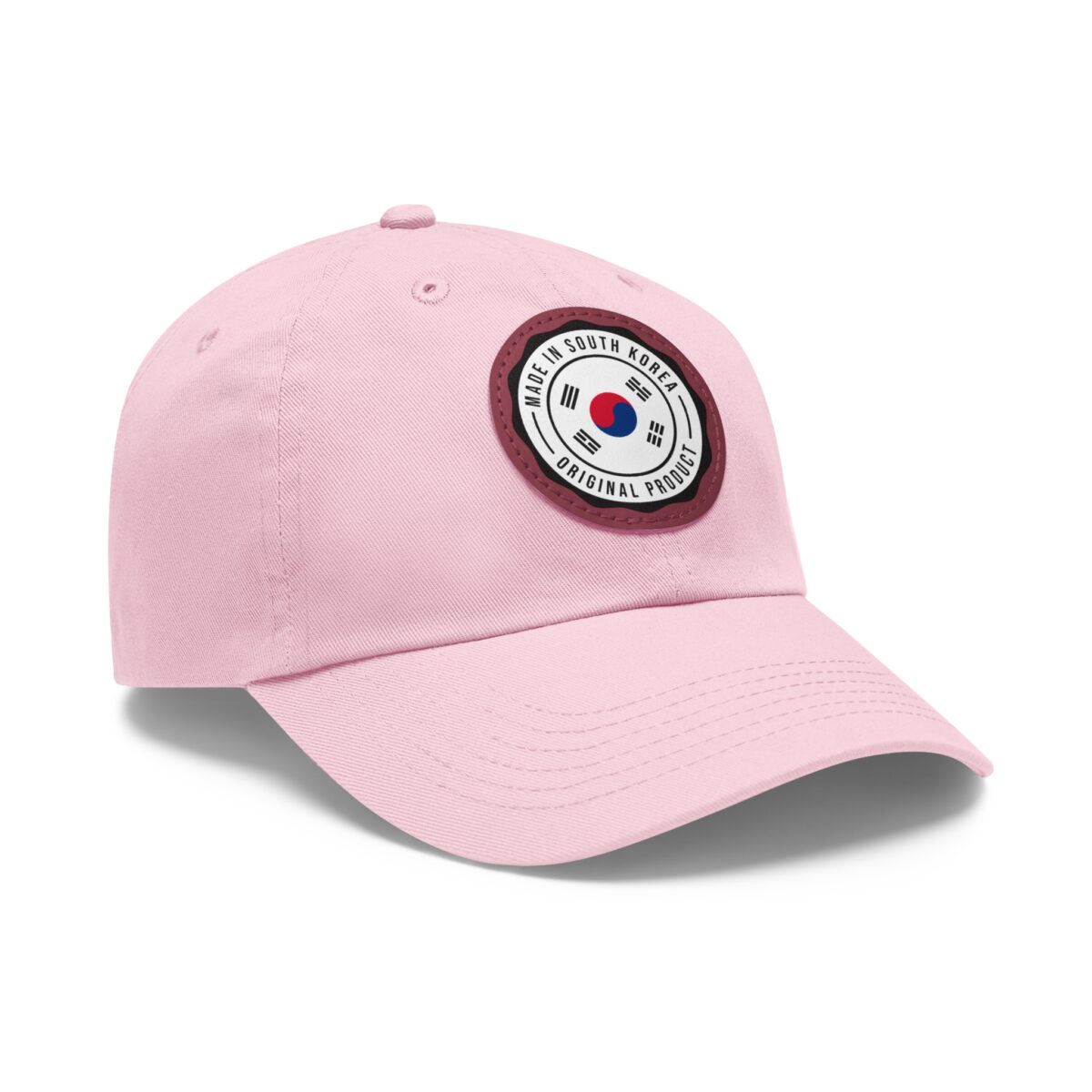 Made in South Korea Hat with Leather Patch (Round) - Image 30