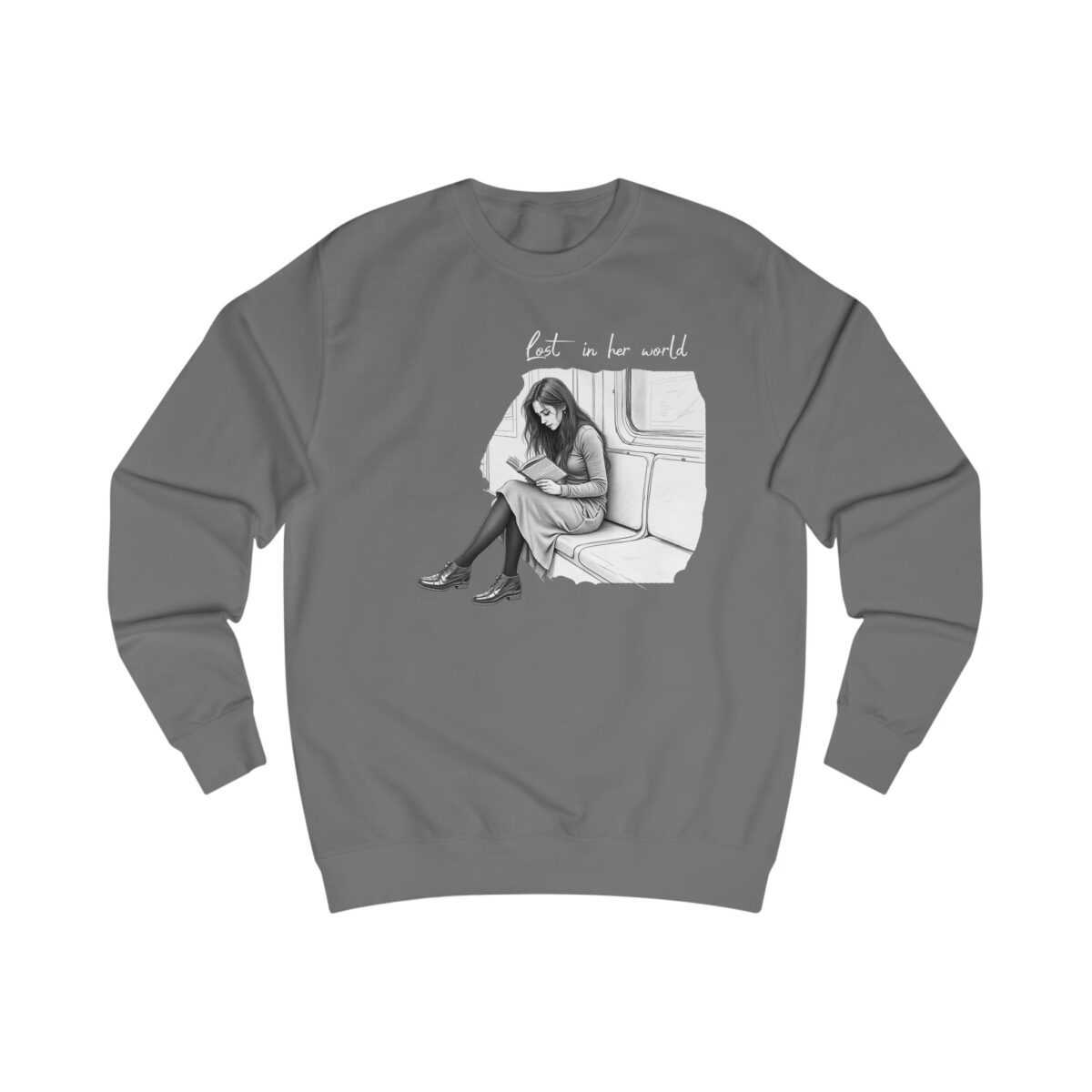 Lost in her world Unisex Sweatshirt - Image 7