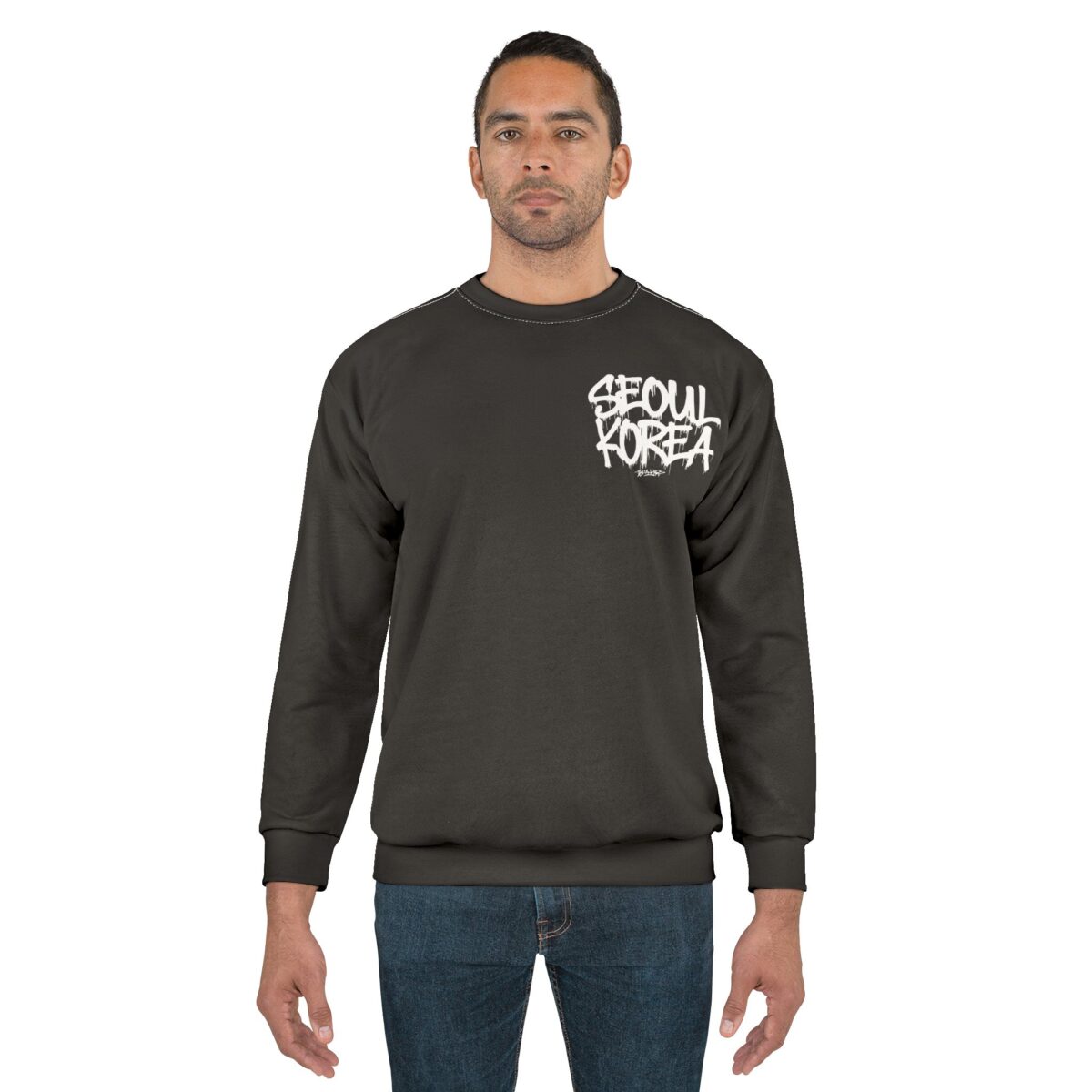 Seoul Korea Unisex Sweatshirt (AOP) - Image 3