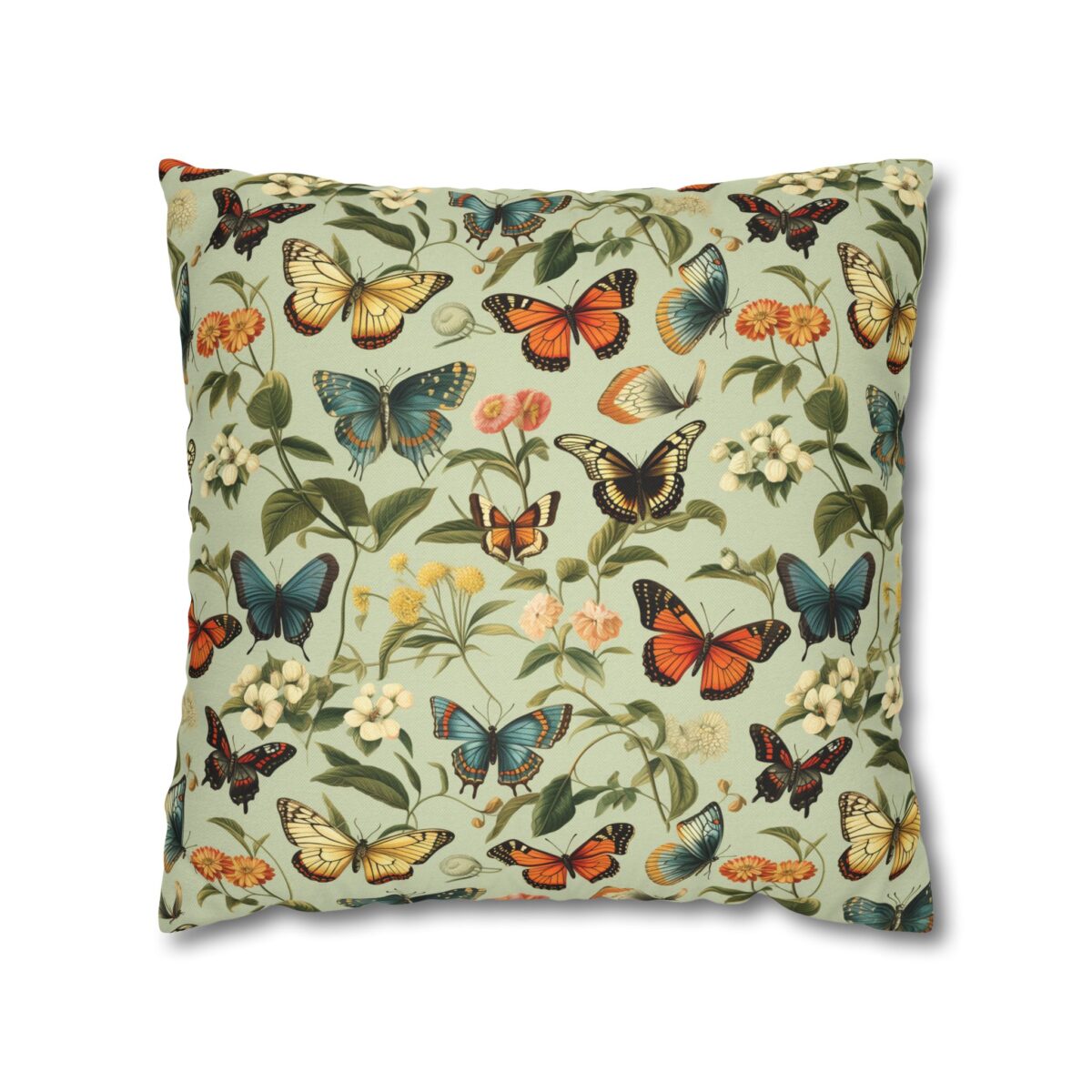 Butterfly Spun Polyester Square Pillowcase - Image 9