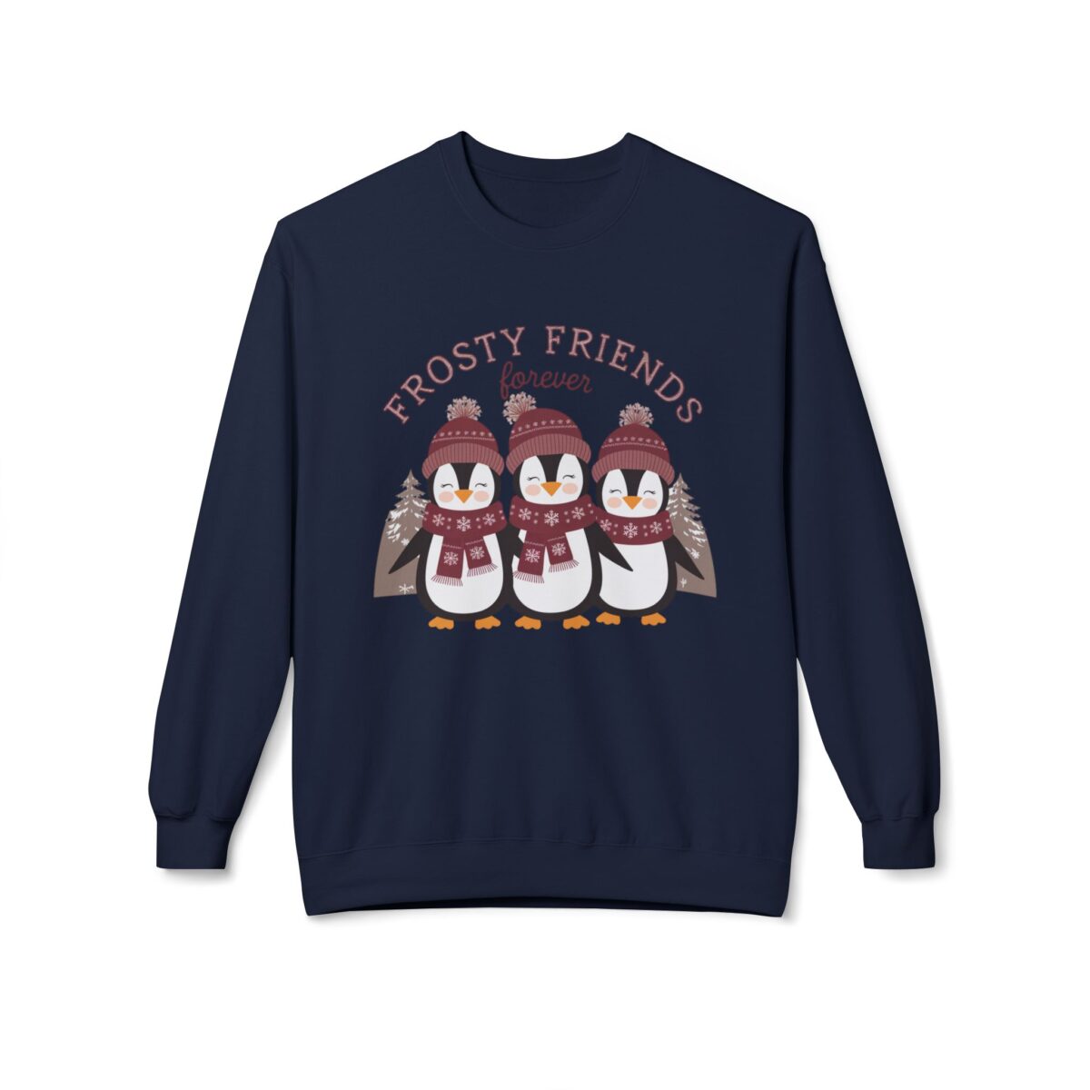Frosty friends forever  Unisex Midweight Softstyle Fleece Crewneck Sweatshirt - Image 29