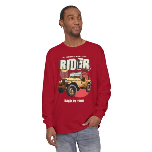 Rider Back in Time Unisex Garment-dyed Long Sleeve T-Shirt - Image 43