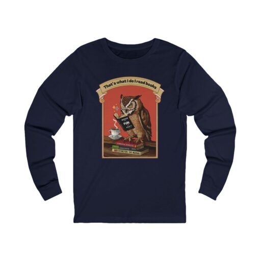 I read books Unisex Jersey Long Sleeve Tee - Image 9