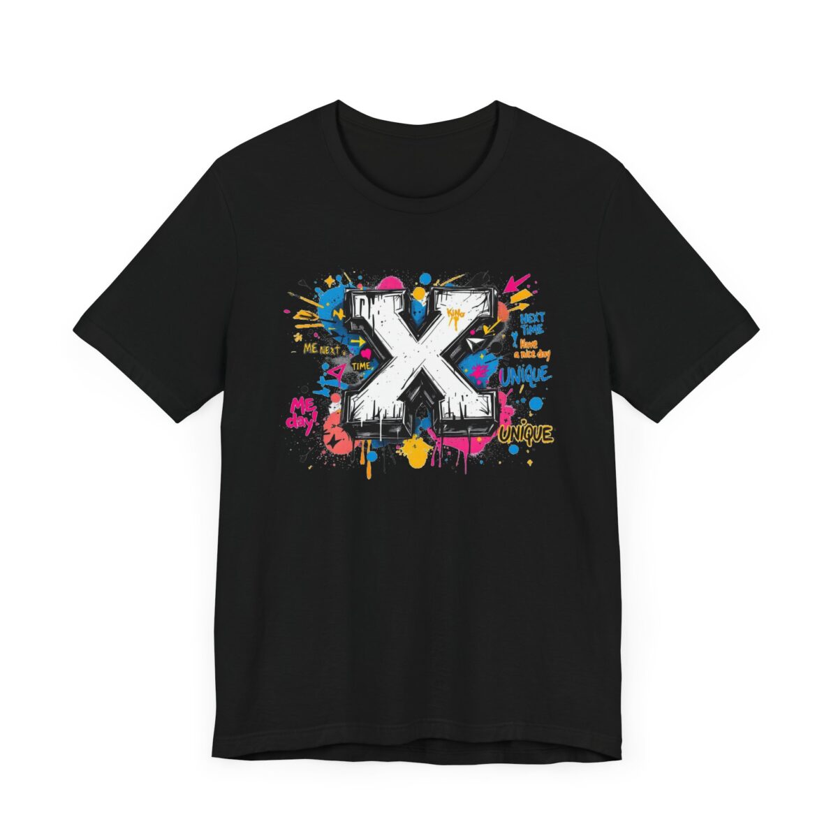Street Art Inspired Unisex Tee - "Be Unique" Graphic Shirt - Image 3