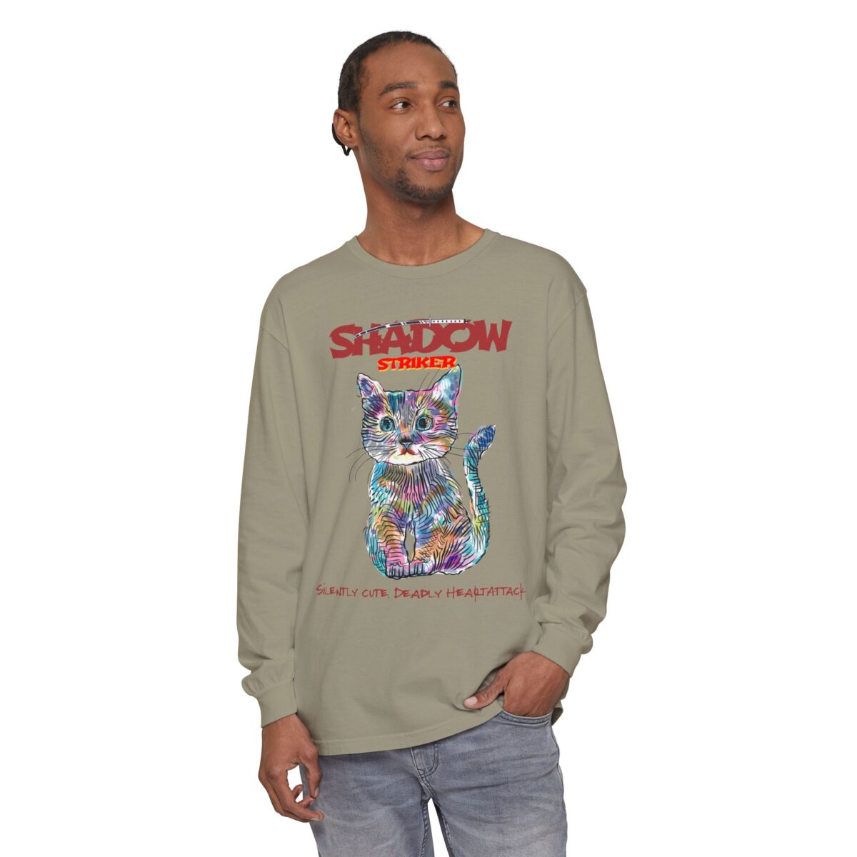 Shadow Striker Unisex Garment-dyed Long Sleeve T-Shirt - Image 27