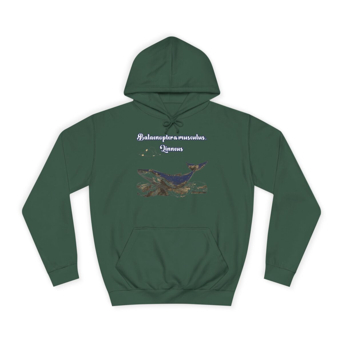 Blue Whale Unisex College Hoodie - Image 17