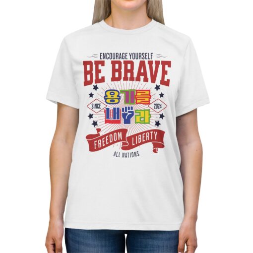 Be brave Unisex Triblend Tee - Image 3