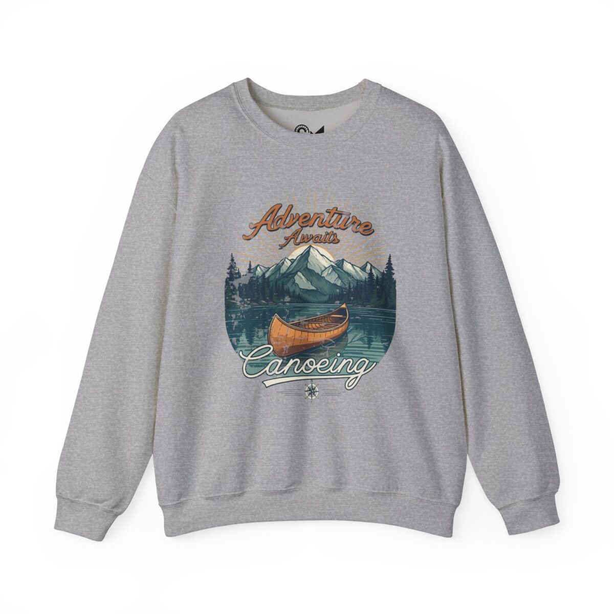 Canoeing Unisex Heavy Blend™ Crewneck Sweatshirt - Image 9