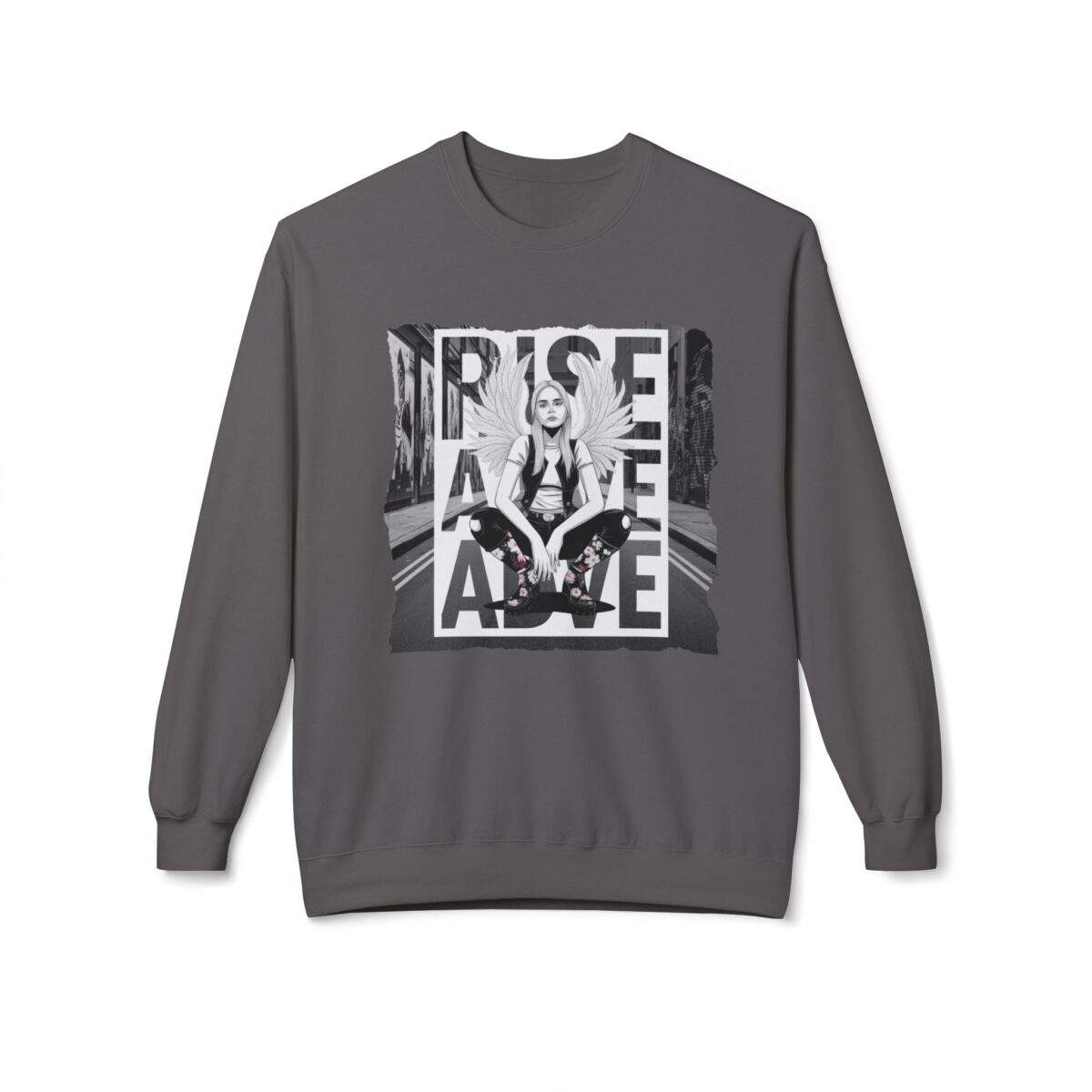Rise Above Unisex Midweight Softstyle Fleece Crewneck Sweatshirt - Image 13