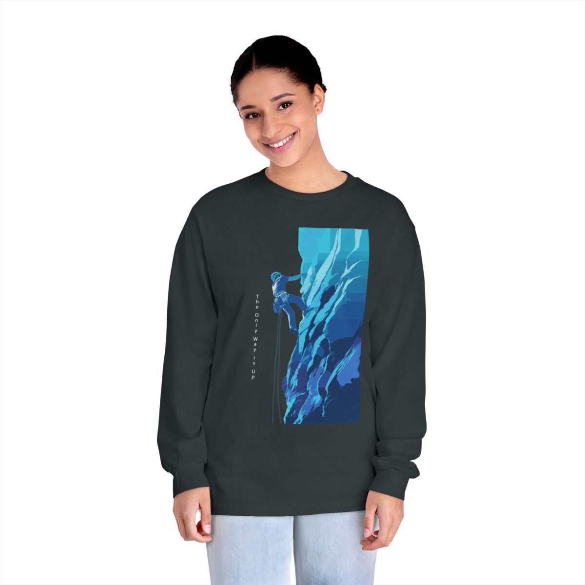 The only way is up Unisex Classic Long Sleeve T-Shirt - Image 4