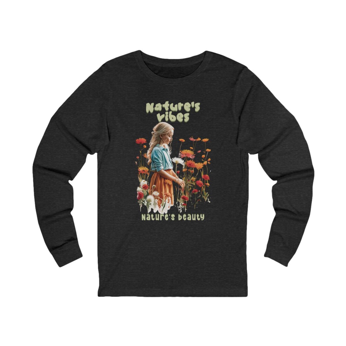 Nature's Vibes Unisex Jersey Long Sleeve Tee - Image 11