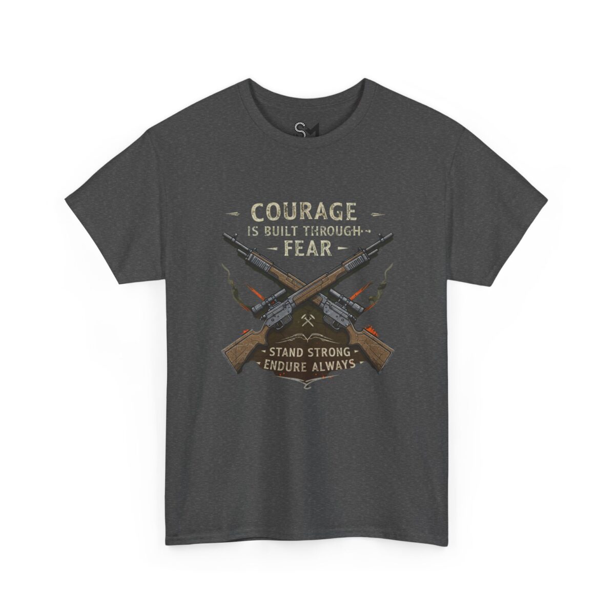 Courage is built through fear Unisex Heavy Cotton Tee - Image 15