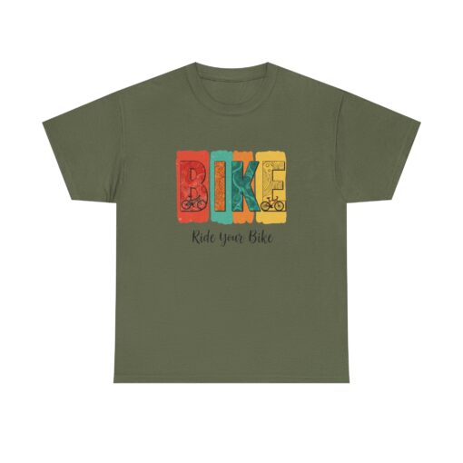 Bike Unisex Heavy Cotton Tee - Image 17