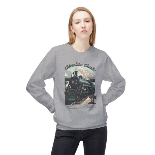 Cross safely Unisex Midweight Softstyle Fleece Crewneck Sweatshirt - Image 11
