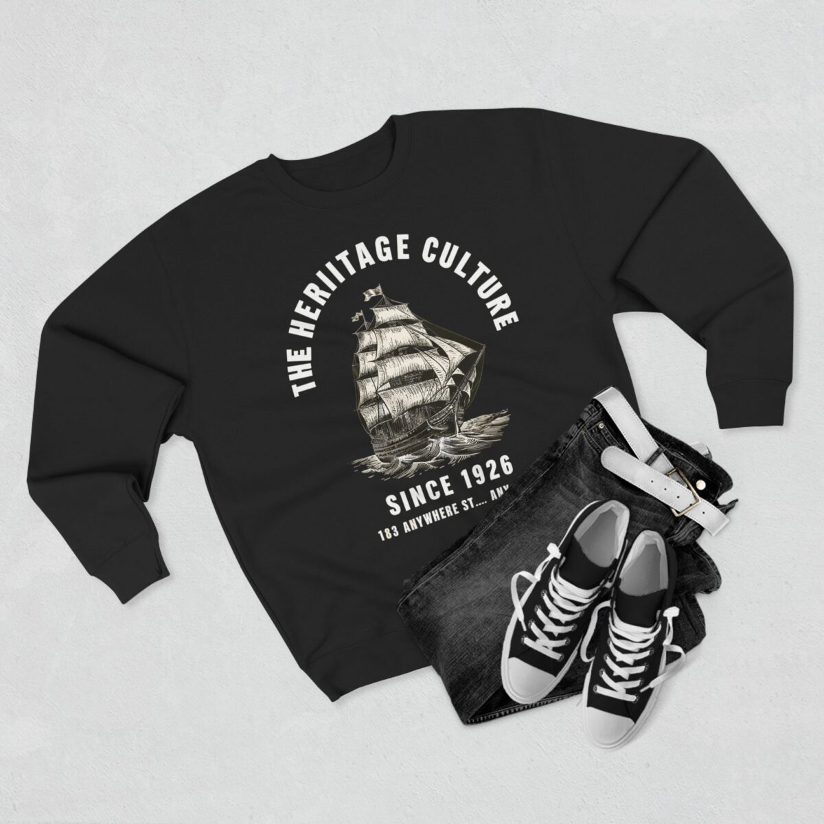 The heritage Culture Unisex Crewneck Sweatshirt - Image 7