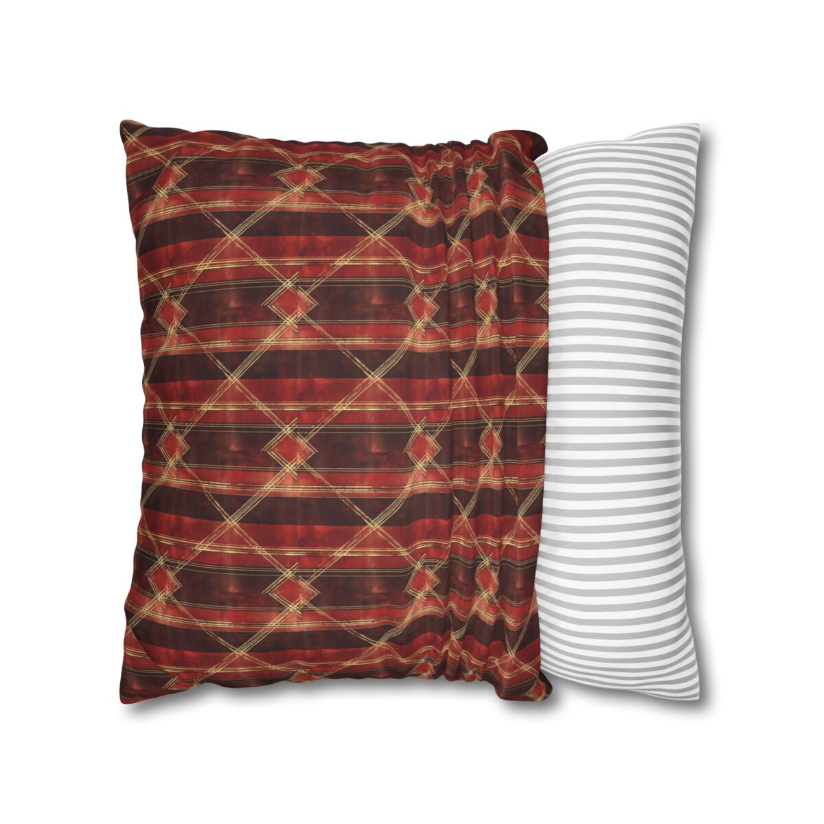 Sparkly red hues Faux Suede Square Pillowcase - Image 10