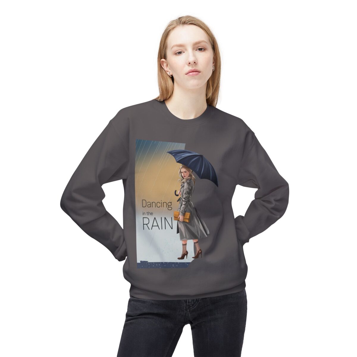 Dancing in the rain Unisex Midweight Softstyle Fleece Crewneck Sweatshirt - Image 19