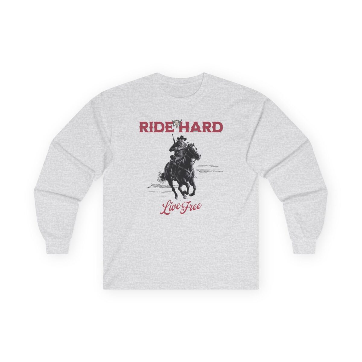 Ride hard Unisex Ultra Cotton Long Sleeve Tee - Image 4