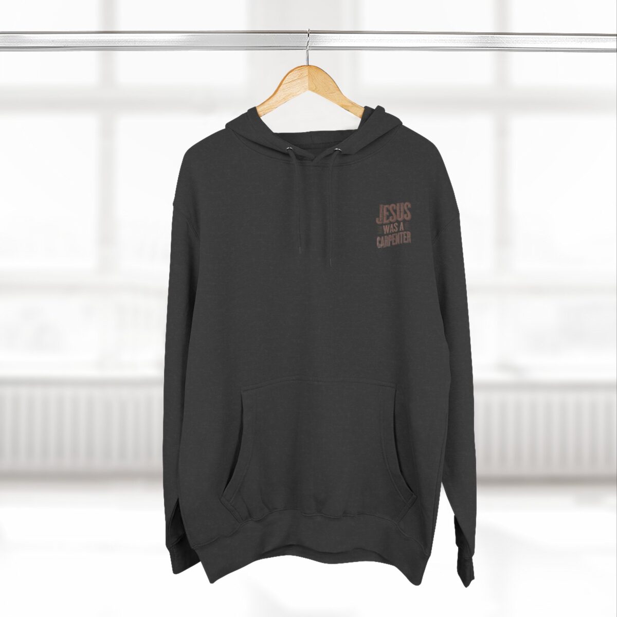 Jesus was a carpenter Three-Panel Fleece Hoodie - Image 12