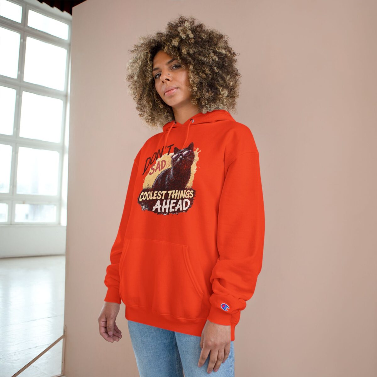 Don't be sad Champion Hoodie - Image 12
