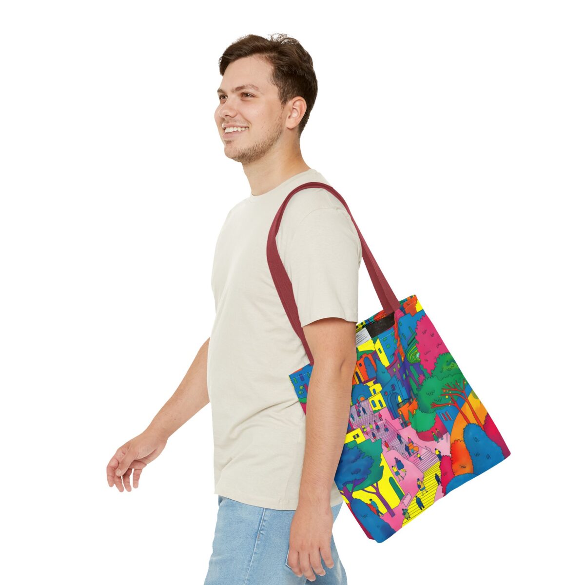 The hillside village in Korea Tote Bag (AOP) - Image 19